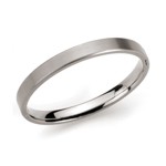 Boccia Brushed Titanium Bangle - 301-01